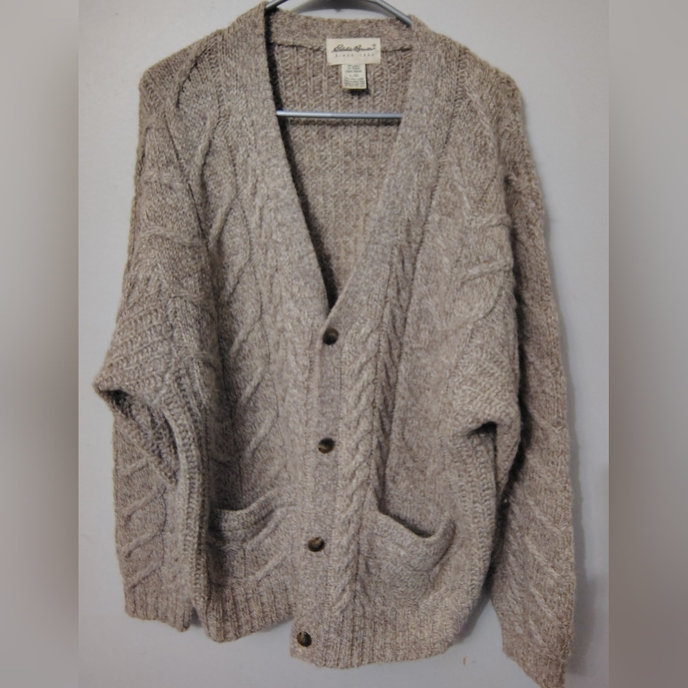 Eddie Bauer Men's Cardigan Sweater - Brown
